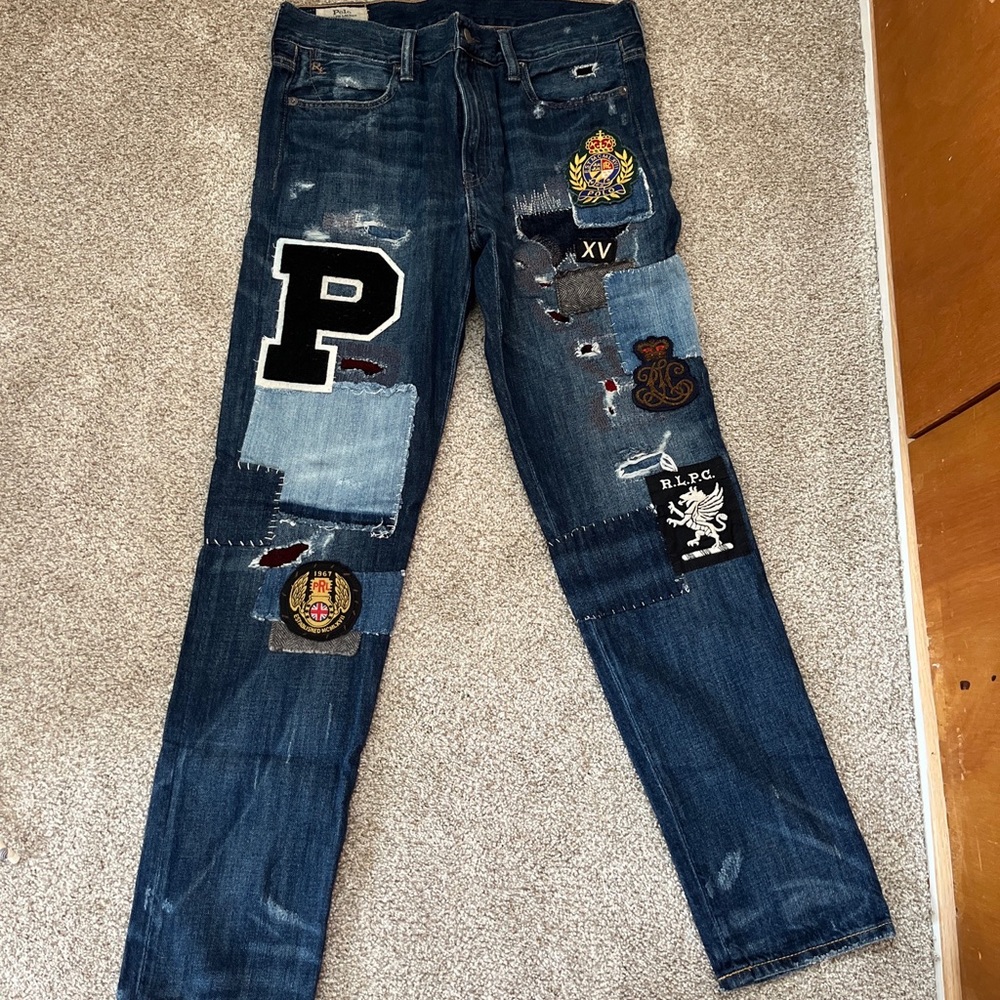 Ralph Lauren patchwork jeans